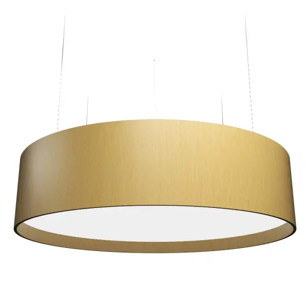 This compact LED pendant combines modern cylindrical design with an organic gold finish, offering integrated LED efficiency in a sophisticated package. Perfect for task lighting or accent illumination.