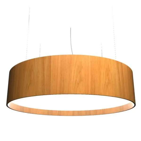 Wooden decorative luminaire with contemporary, timeless design in natural wood veneer or Italian lacquer finish. Proudly made in Brazil, combining high-end technology and the irreplaceable manual finishing. Collection: Cylindrical Designer: Studio Accord Finish: Louro Freijo Width: 27.56" Height: 9.84" Length: 61.02" Weight: 16.09 lb Wire: 118" Maximum Wattage: 36.00 W Bulb Type: LED Bulb Base: Integrated Light Source: LED Light Output: 2475.00 lm Delivered Lumens: 2475.00 lm Color Temperature: 3000 K CRI: 90 Rated Average Life: 50,000 Voltage: 120.00 V Material: Wood veneer, MDF Country of Origin: Brazil Safety Listing: UL Safety Rating: Damp Connection: Hard Wired LED Manufacturer Warranty: 5 Years Spec Sheet Instructions