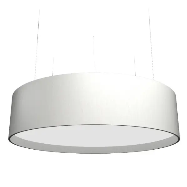 This compact cylindrical pendant delivers modern minimalist style with integrated LED technology. The organic white glass shade provides soft, diffused illumination ideal for task and ambient lighting in contemporary spaces.