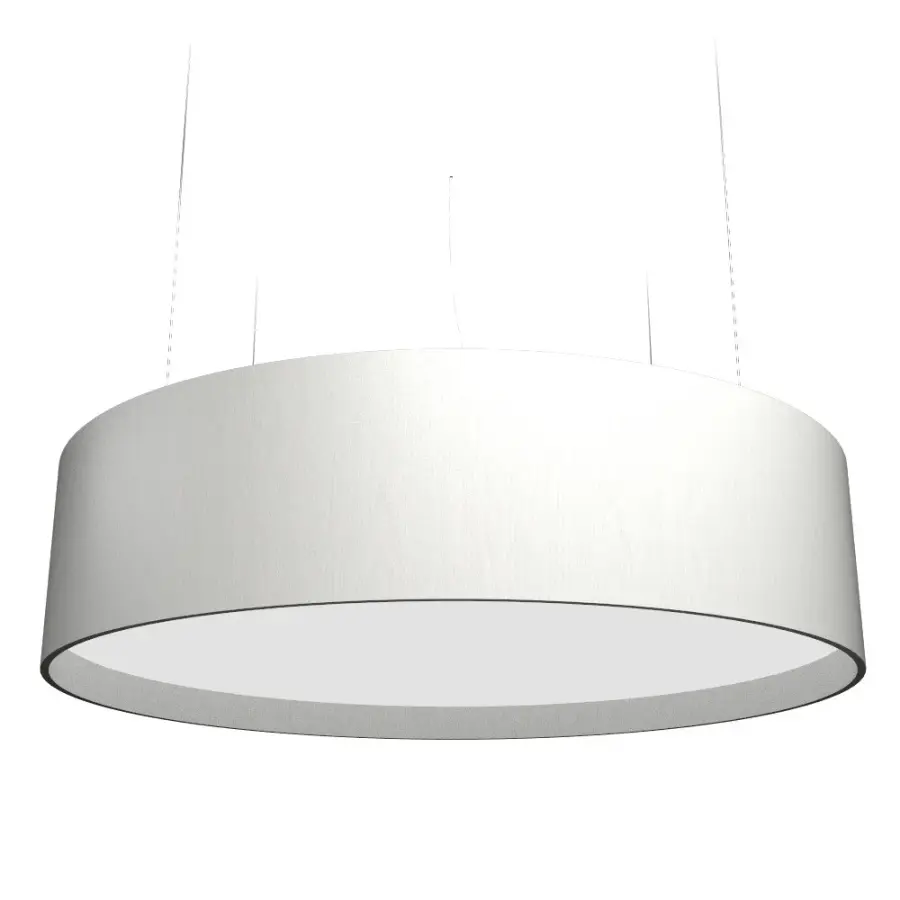 Cylindrical LED Pendant in Organic White