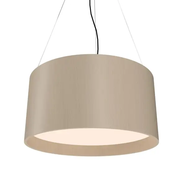 This three-light pendant brings natural warmth through its Organic Cappuccino finish and clean cylindrical design. The compact 7-inch height makes it ideal for intimate spaces while providing focused task lighting.