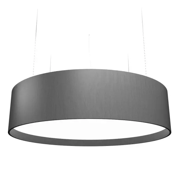 This contemporary cylindrical pendant features integrated LED technology in a sophisticated Organic Grey finish. Its compact 9.85" height makes it ideal for modern spaces requiring focused, energy-efficient lighting.
