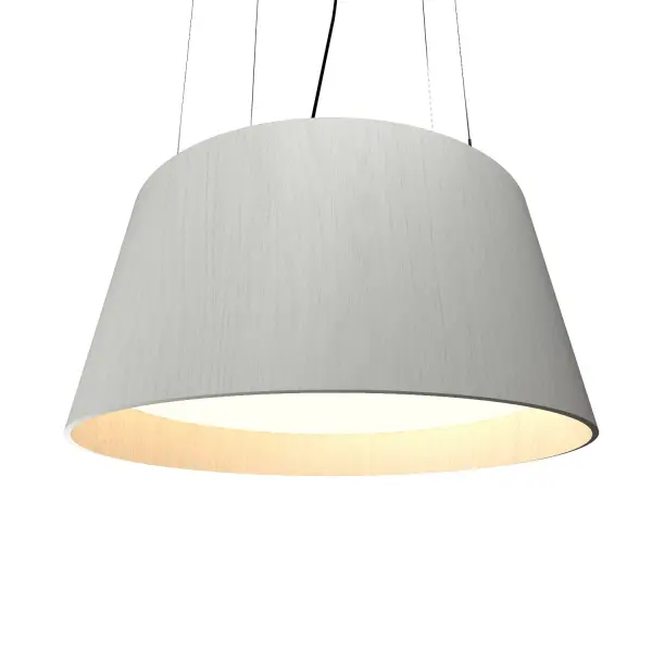 The Conical LED Pendant offers energy-efficient integrated LED lighting in a sleek conical design. Its organic white finish provides a soft, modern aesthetic perfect for contemporary spaces.