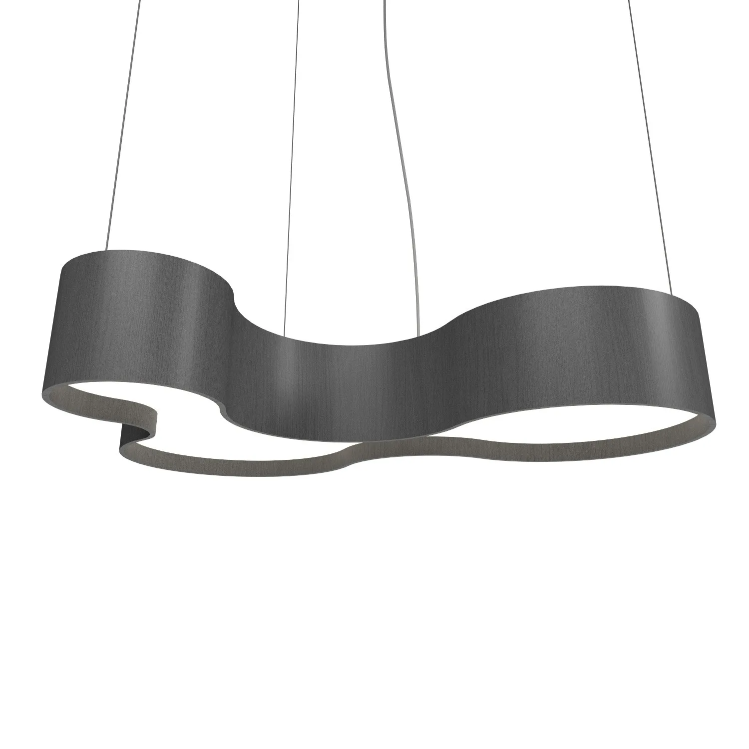 Organic LED Pendant in Organic Grey