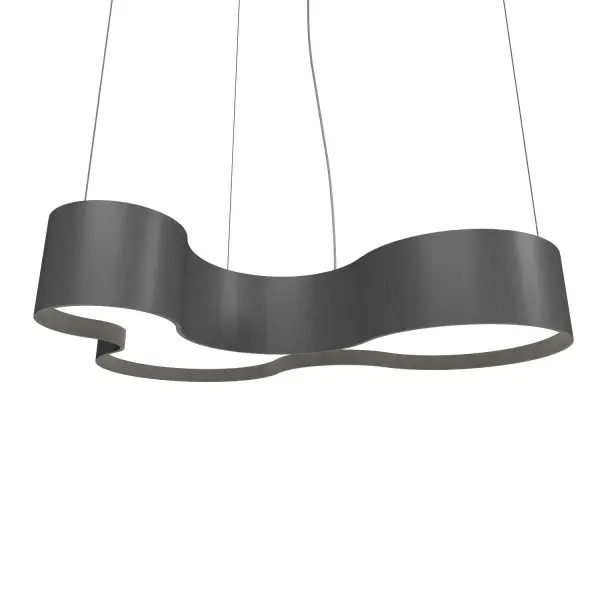 Organic LED Pendant in Organic Grey