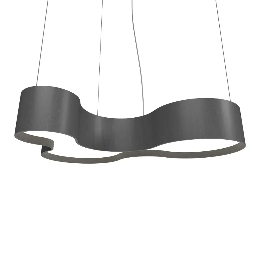 Organic LED Pendant in Organic Grey