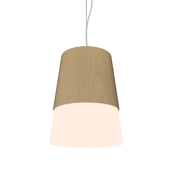 Wooden decorative luminaire with contemporary, timeless design in natural wood veneer or Italian lacquer finish. Proudly made in Brazil, combining high-end technology and the irreplaceable manual finishing. Collection: Conical Designer: Studio Accord Finish: Maple Width: 10.83" Height: 12.99" Length: 10.73" Weight: 3.64 lb Wire: 118" Number of Bulbs: 1 Maximum Wattage: 25.00 W Bulb Type: A19 Bulb Base: E26 Light Source: LED CRI: 90 Voltage: 120.00 V Material: Wood veneer, MDF Country of Origin: Brazil Safety Listing: UL Safety Rating: Damp Connection: Hard Wired LED Manufacturer Warranty: 5 Years Spec Sheet Instructions