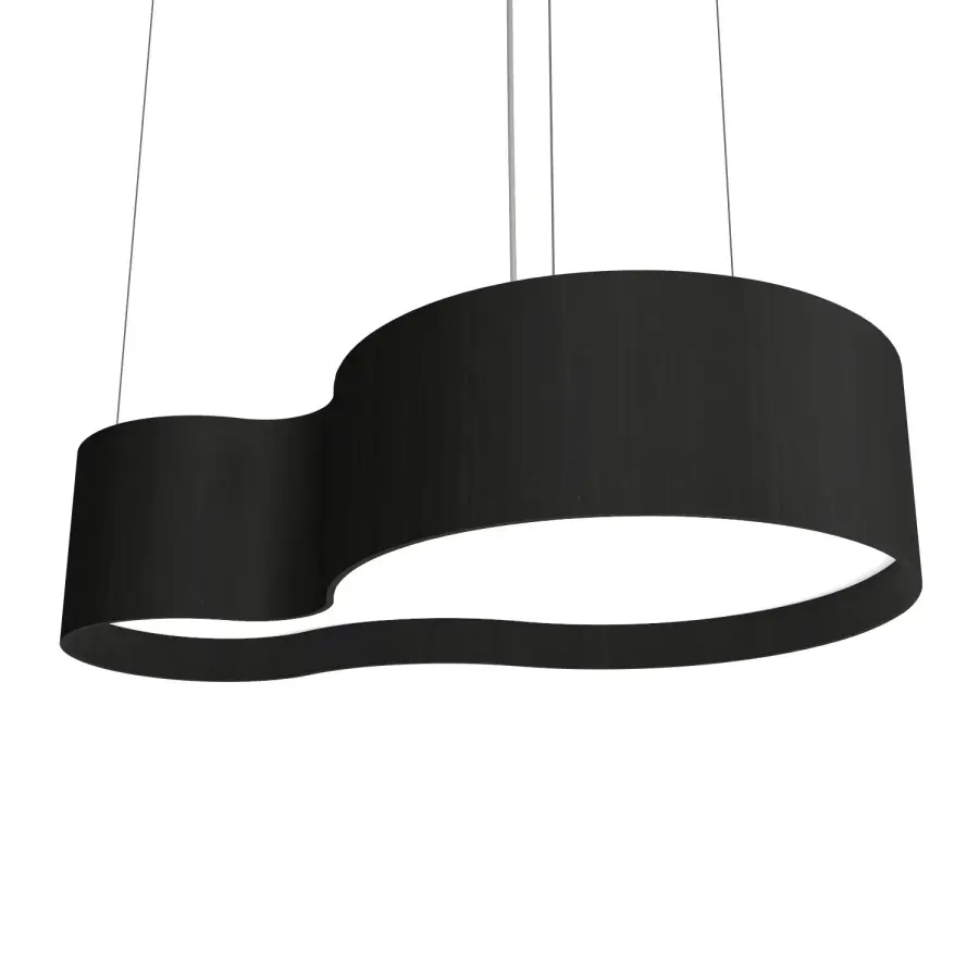 Striking Linear LED Pendant with Organic Modern Design