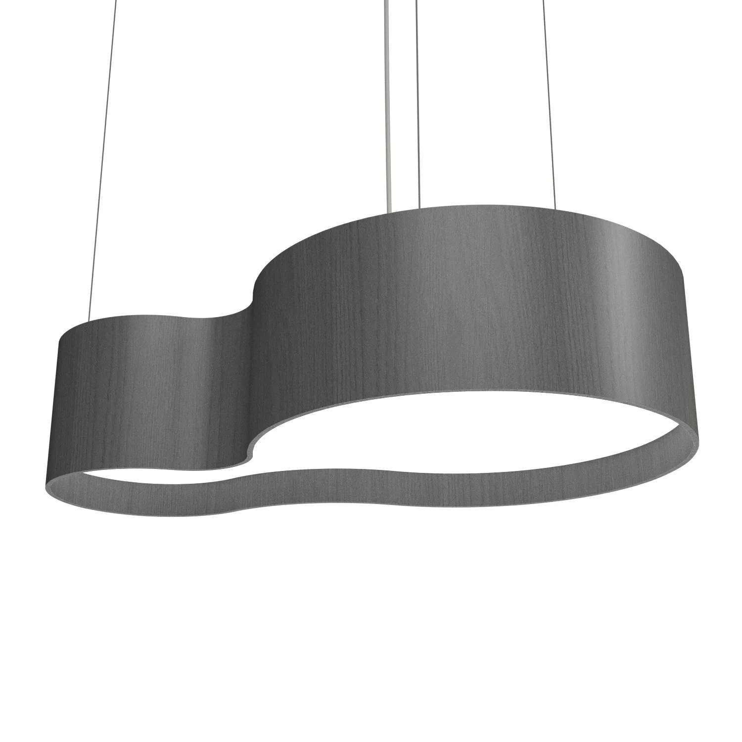 Organic LED Pendant in Organic Grey