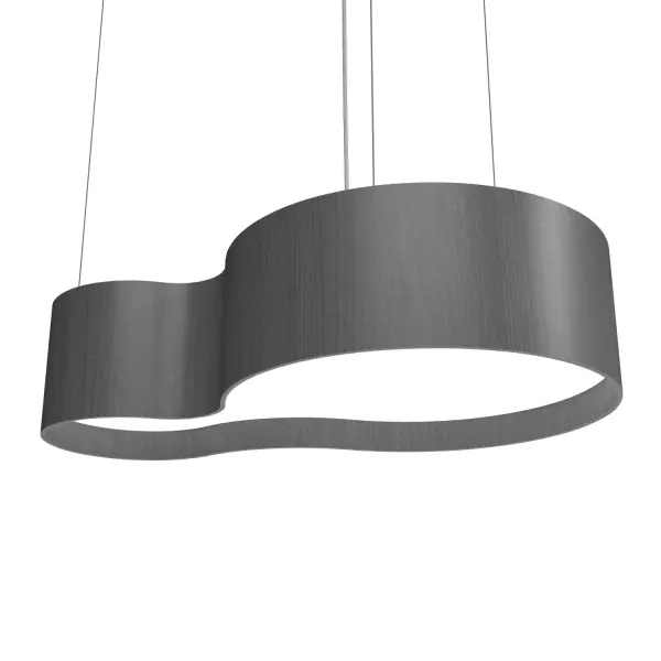 Organic LED Pendant in Organic Grey