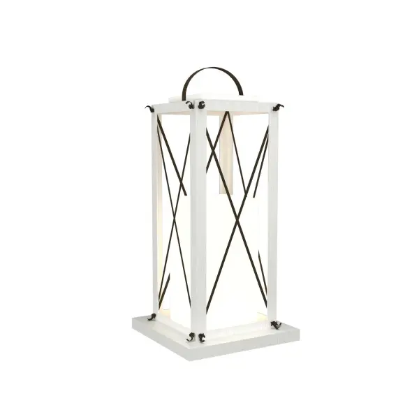 Clean Organic White Floor Lamp