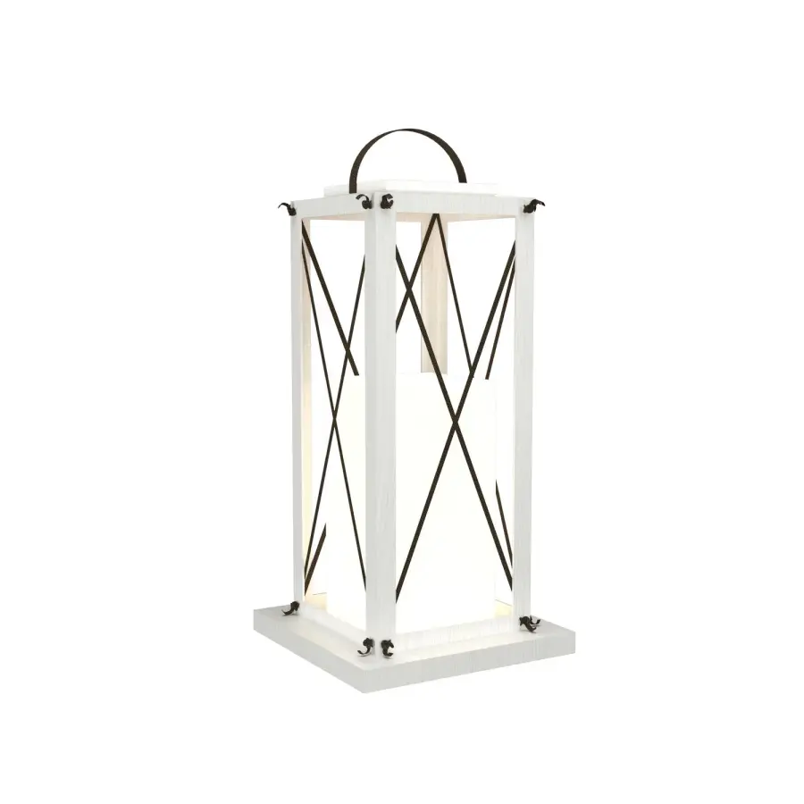 Clean Organic White Floor Lamp