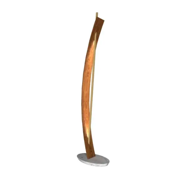 Wooden decorative luminaire with contemporary, timeless design in natural wood veneer or Italian lacquer finish. Proudly made in Brazil, combining high-end technology and the irreplaceable manual finishing. Collection: Clean Designer: Studio Accord Finish: Imbuia Width: 11.81" Height: 79.92" Length: 20.47" Weight: 6.17 lb Maximum Wattage: 11.50 W Bulb Type: LED Bulb Base: Integrated Light Source: LED Light Output: 410.00 lm Delivered Lumens: 410.00 lm Color Temperature: 3000 K CRI: 90 Rated Average Life: 50,000 Voltage: 120.00 V Material: MDF, Leather Country of Origin: Brazil Safety Listing: UL Safety Rating: Damp Connection: Plug In LED Manufacturer Warranty: 5 Years Spec Sheet Instructions