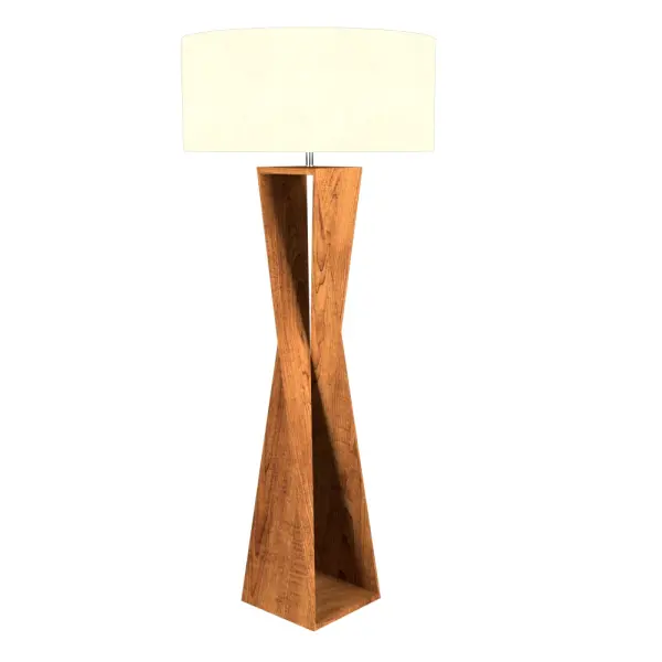 Wooden decorative luminaire with contemporary, timeless design in natural wood veneer or Italian lacquer finish. Proudly made in Brazil, combining high-end technology and the irreplaceable manual finishing. Collection: Spin Designer: Studio Accord Finish: Imbuia Glass: Frosted Glass Width: 27.56" Height: 64.96" Length: 23.40" Weight: 9.48 lb Number of Bulbs: 1 Maximum Wattage: 25.00 W Bulb Type: A15 Bulb Base: E26 Light Source: LED CRI: 90 Voltage: 120.00 V Material: Wood veneer, MDF Country of Origin: Brazil Safety Listing: UL Safety Rating: Damp Connection: Plug In LED Manufacturer Warranty: 5 Years Spec Sheet Instructions
