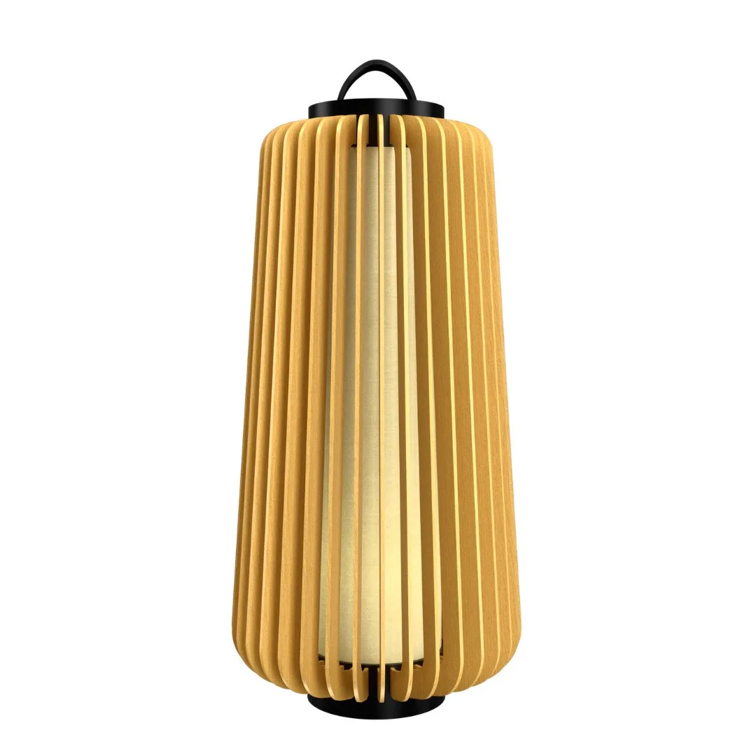 Stecche di Legno Floor Lamp in Organic Gold