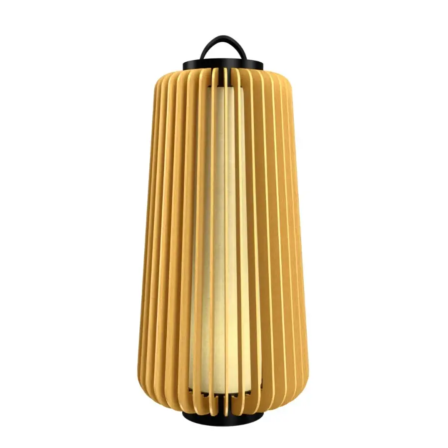 Stecche di Legno Floor Lamp in Organic Gold