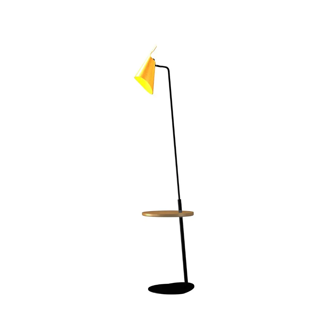 Balance One Light Floor Lamp in Organic Gold