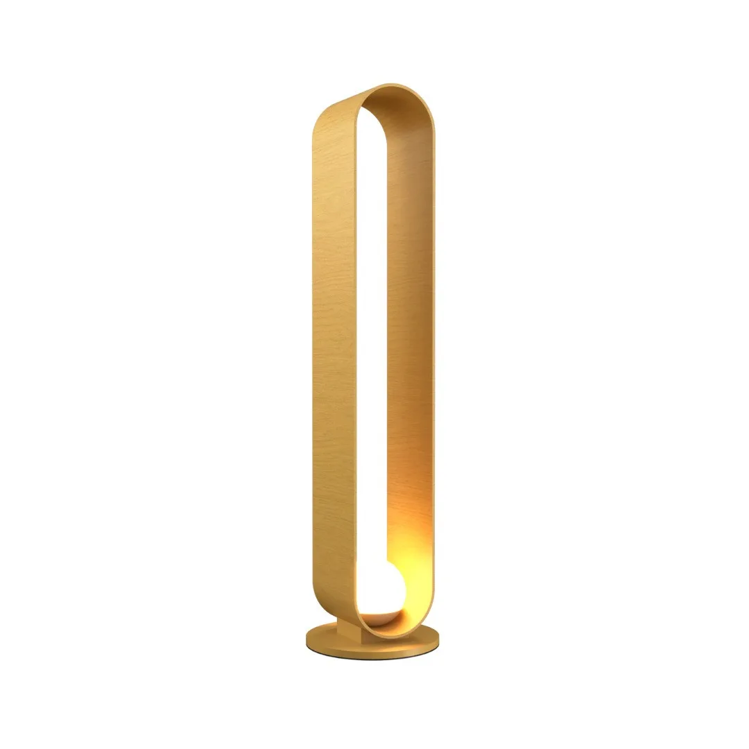 Sfera One Light Floor Lamp in Organic Gold
