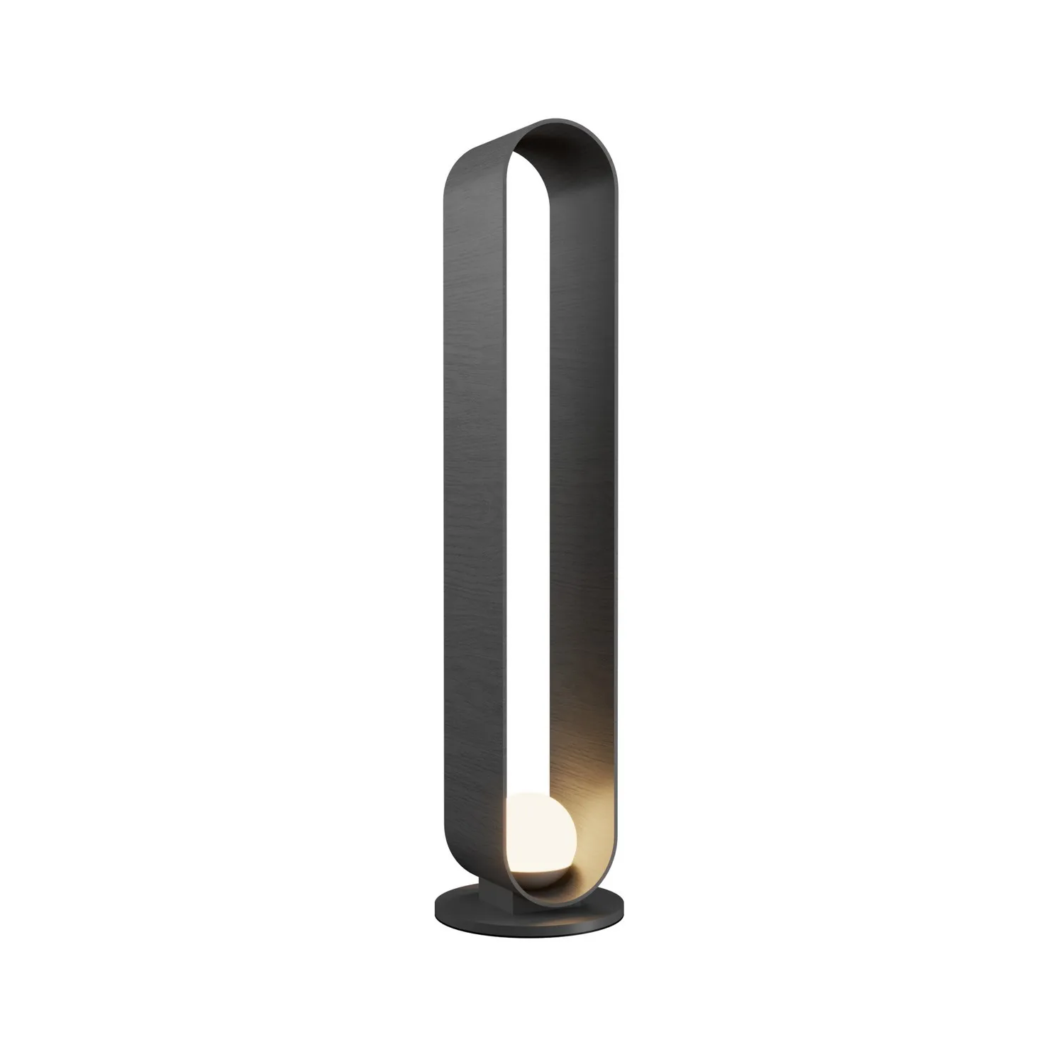 Sfera One Light Floor Lamp in Organic Grey