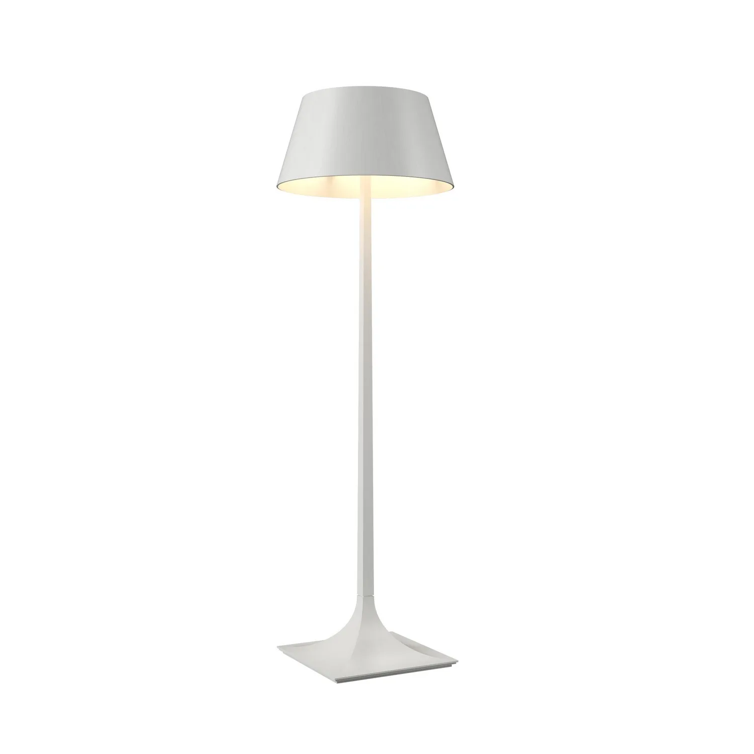 Nostalgia One Light Floor Lamp in Organic White