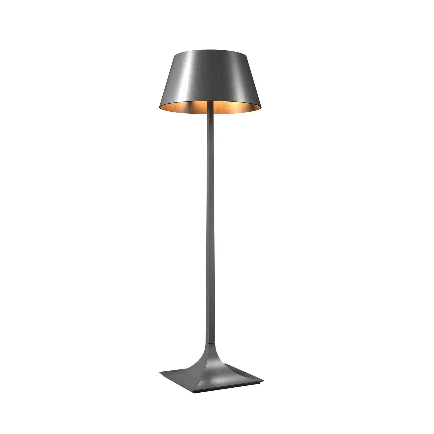 Nostalgia One Light Floor Lamp in Organic Grey
