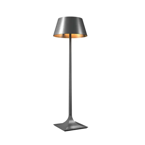 Nostalgia One Light Floor Lamp in Organic Grey