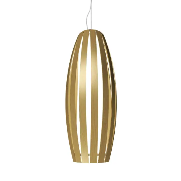 The Barrel pendant brings warmth and sophistication with its organic gold finish and distinctive cylindrical form. Perfect for intimate dining spaces or kitchen islands, this single-light fixture offers focused illumination with artistic appeal.