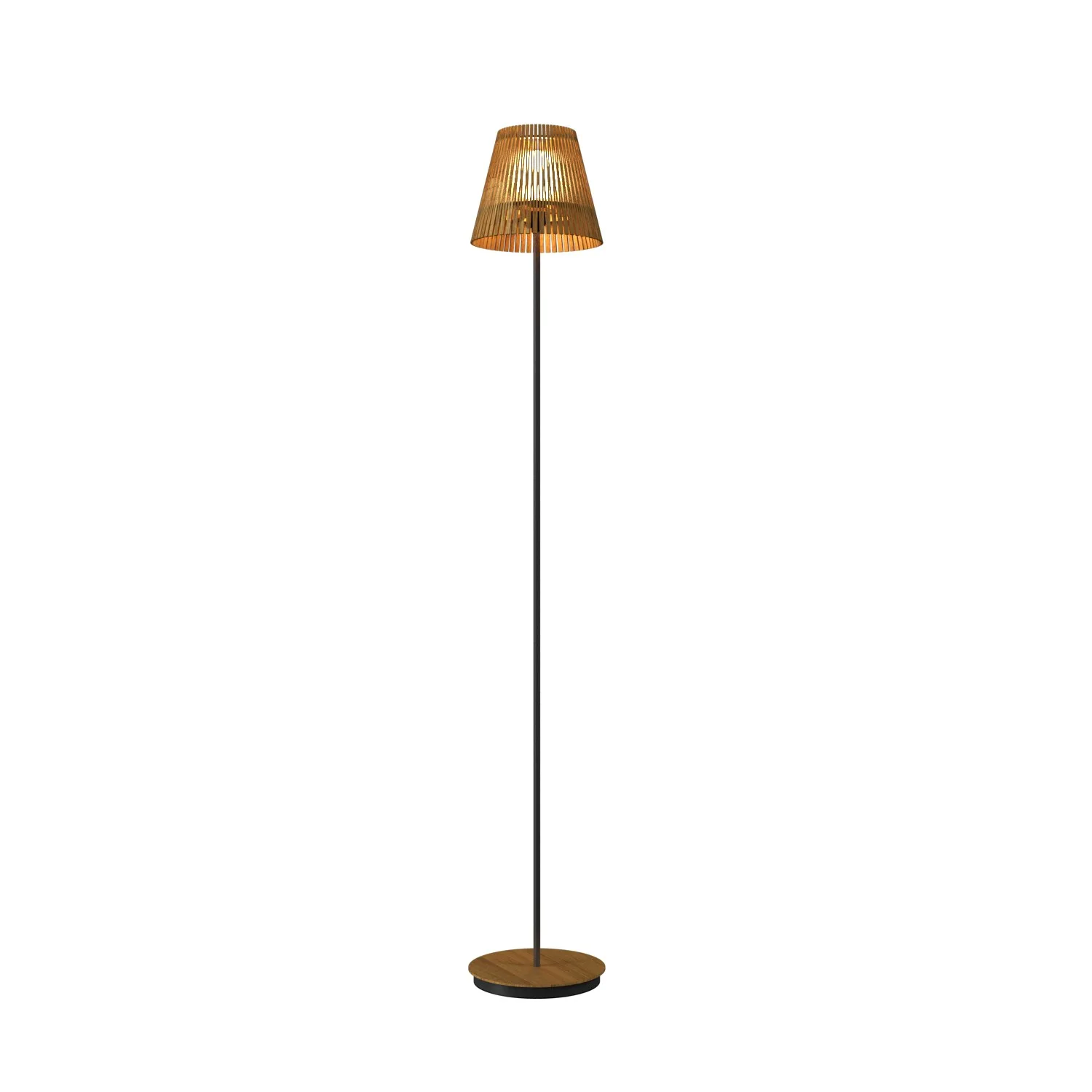 Living Hinges One Light Floor Lamp in Louro Freijo