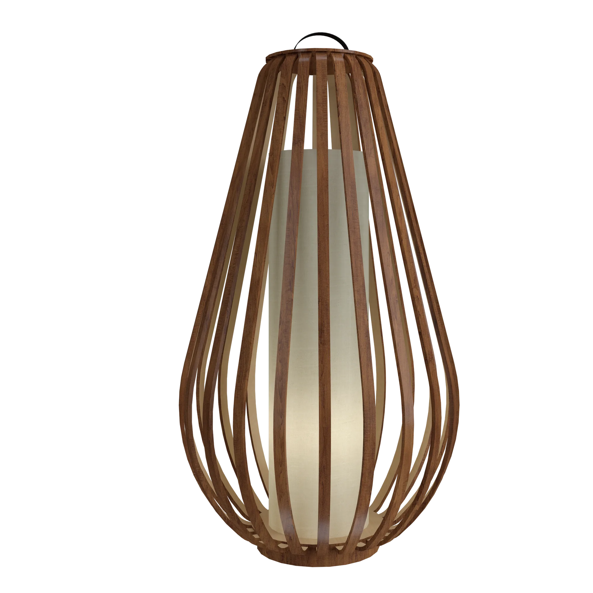 Balloon One Light Floor Lamp in Imbuia