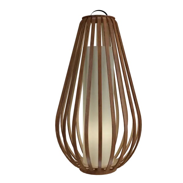 Collection: Balloon Designer: Studio Accord Finish: Imbuia Width: 16.14" Height: 28.54" Weight: 8.93 lb Number of Bulbs: 1 Maximum Wattage: 25.00 W Bulb Type: A19 Bulb Base: E26 CRI: 90 Voltage: 120.00 V Material: Wood veneer, MDF Country of Origin: Brazil Safety Listing: UL Safety Rating: Damp Connection: Plug In Manufacturer Warranty: 5 Years