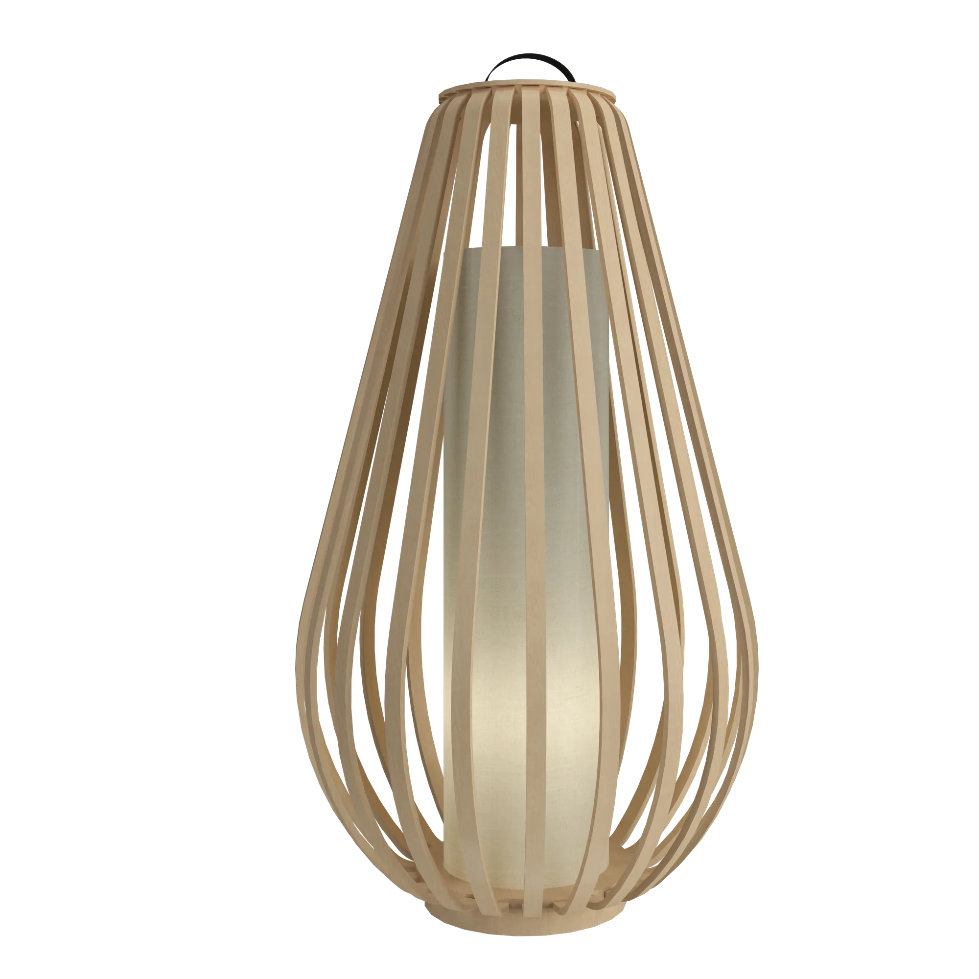 Balloon One Light Floor Lamp in Maple