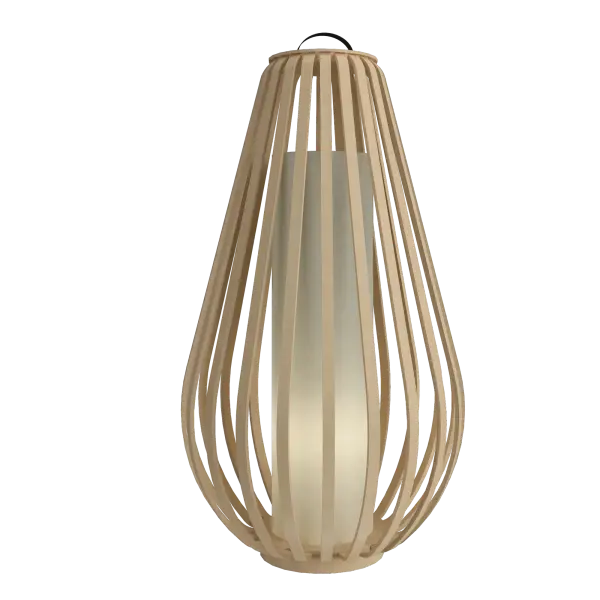 Collection: Balloon Designer: Studio Accord Finish: Maple Width: 16.14" Height: 28.54" Weight: 8.93 lb Number of Bulbs: 1 Maximum Wattage: 25.00 W Bulb Type: A19 Bulb Base: E26 CRI: 90 Voltage: 120.00 V Material: Wood veneer, MDF Country of Origin: Brazil Safety Listing: UL Safety Rating: Damp Connection: Plug In Manufacturer Warranty: 5 Years