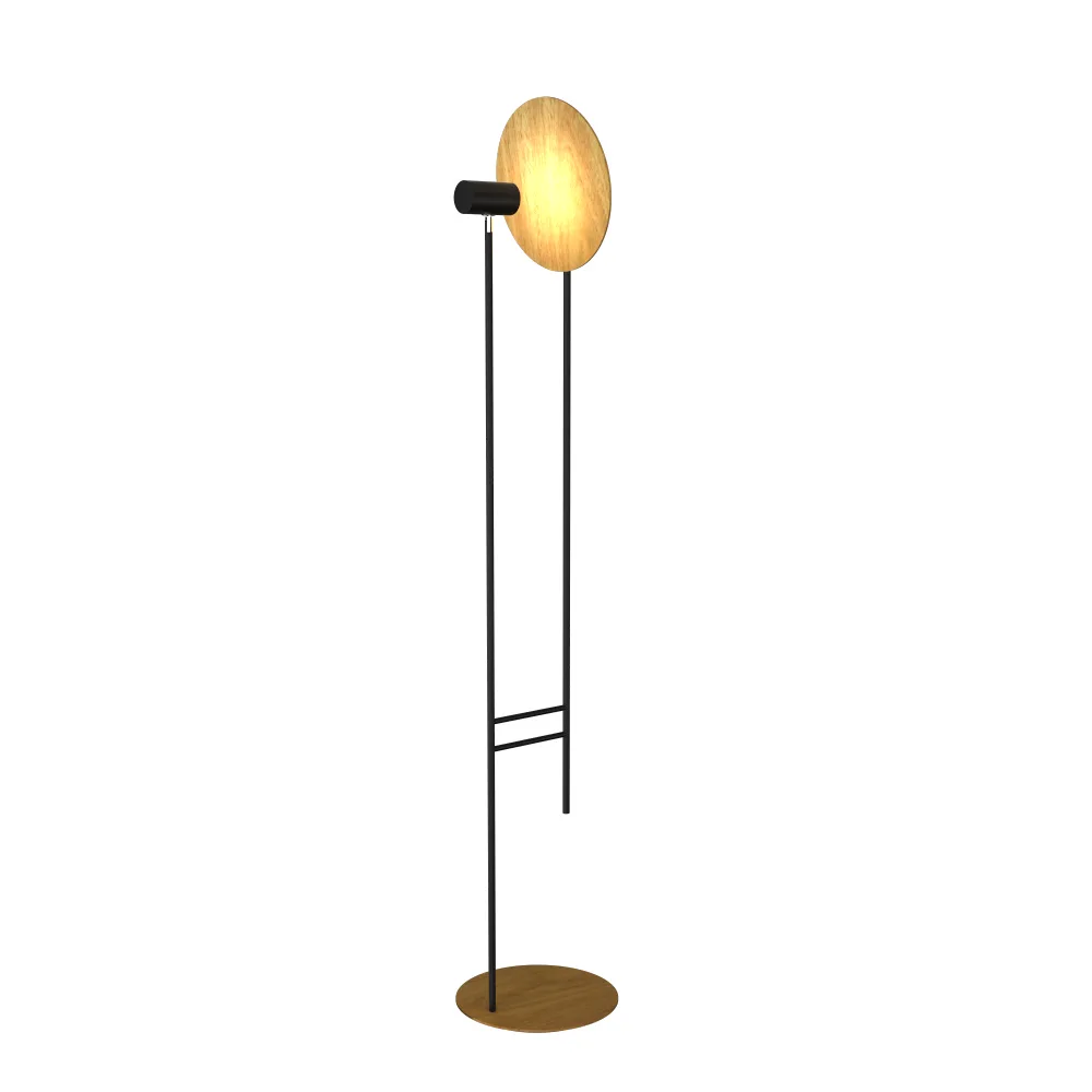 Dot Two Light Floor Lamp in Louro Freijo