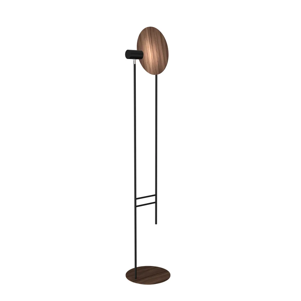 Dot Two Light Floor Lamp in American Walnut