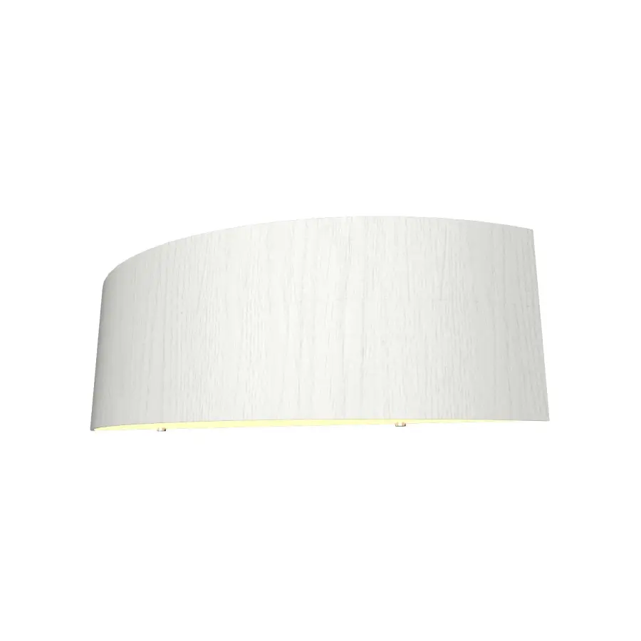 Clean Two Light Wall Lamp in Organic White