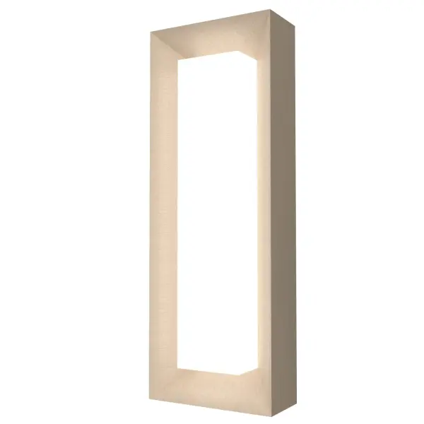Squares Two Light Wall Lamp in Organic Cappuccino