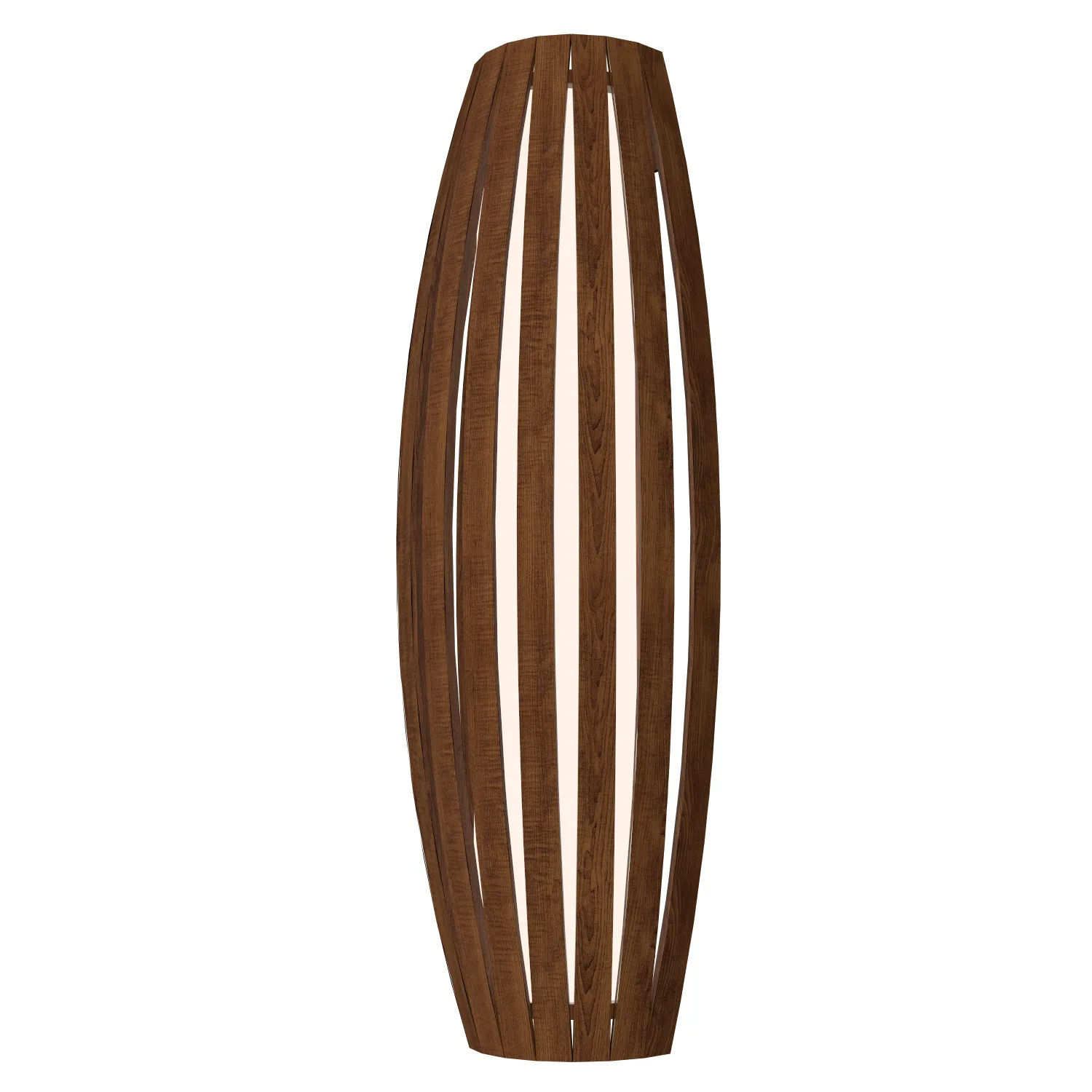 Barrel Three Light Wall Lamp in Imbuia