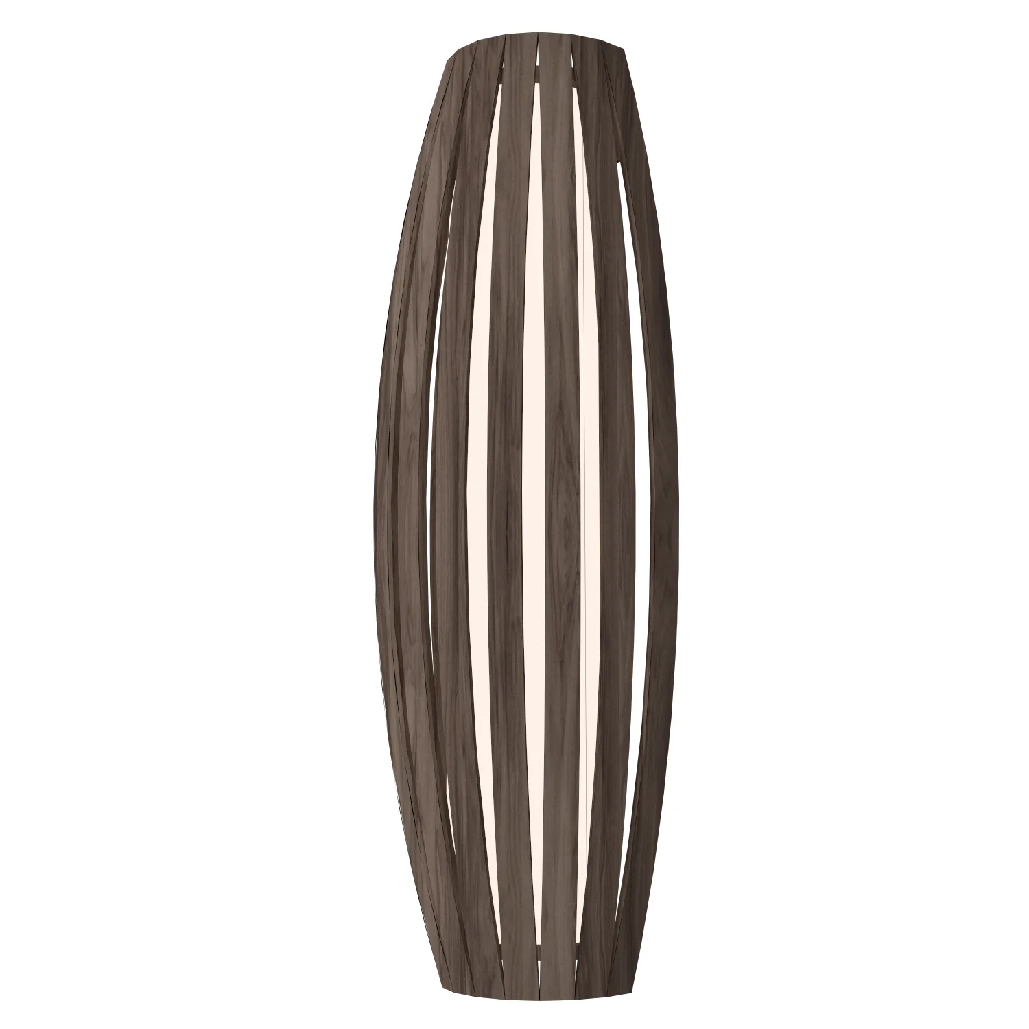 Barrel Three Light Wall Lamp in American Walnut