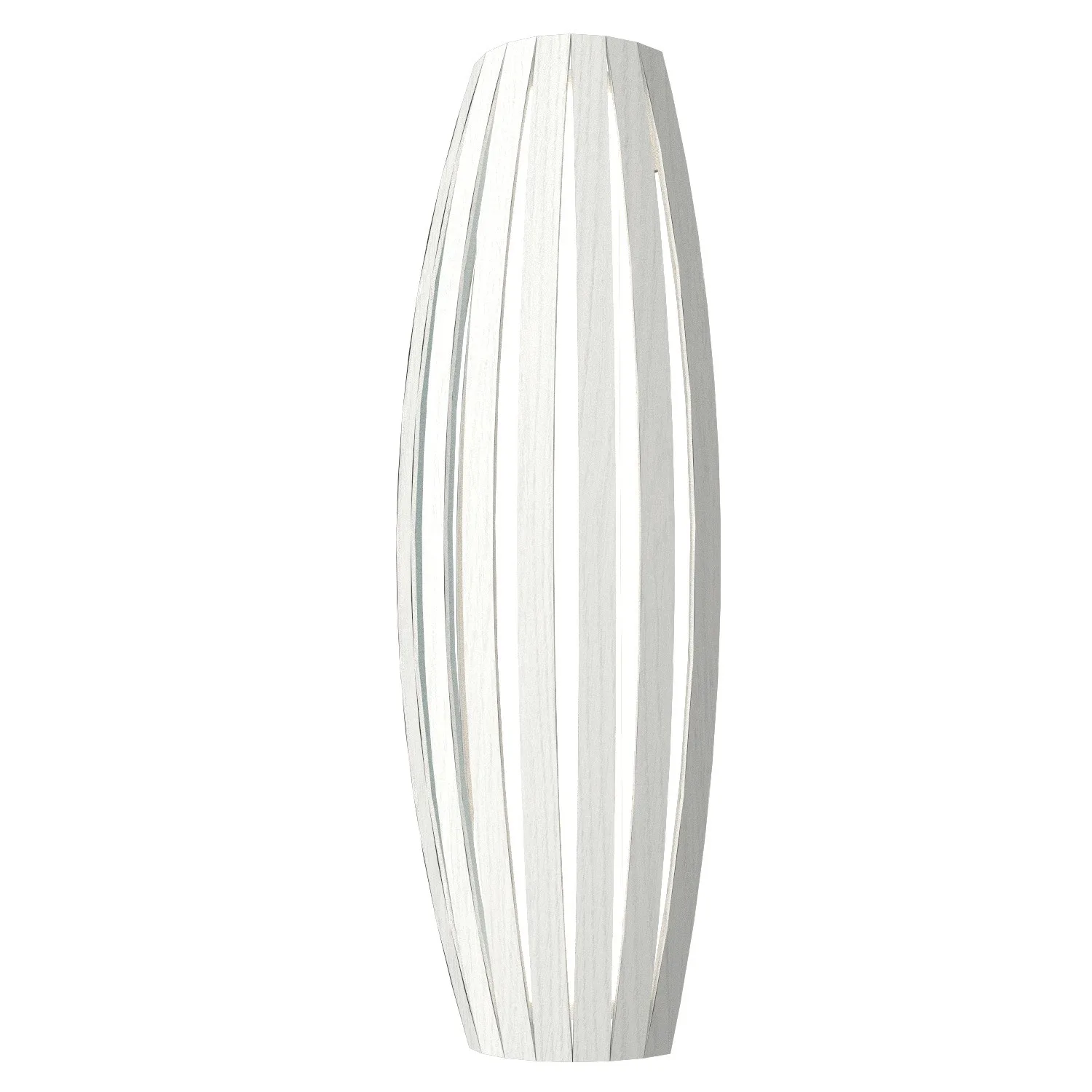 Barrel Three Light Wall Lamp in Organic White
