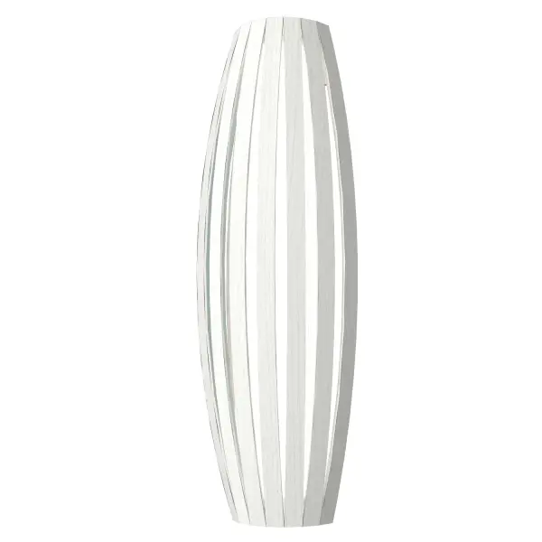 Barrel Three Light Wall Lamp in Organic White