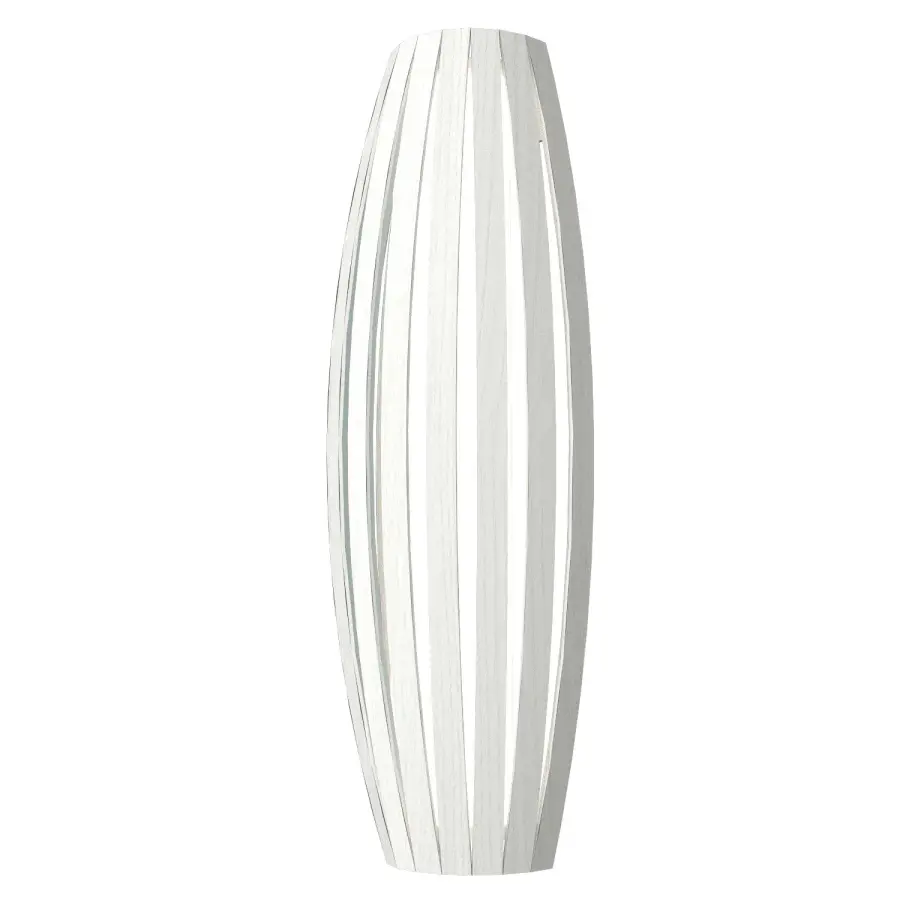 Barrel Three Light Wall Lamp in Organic White