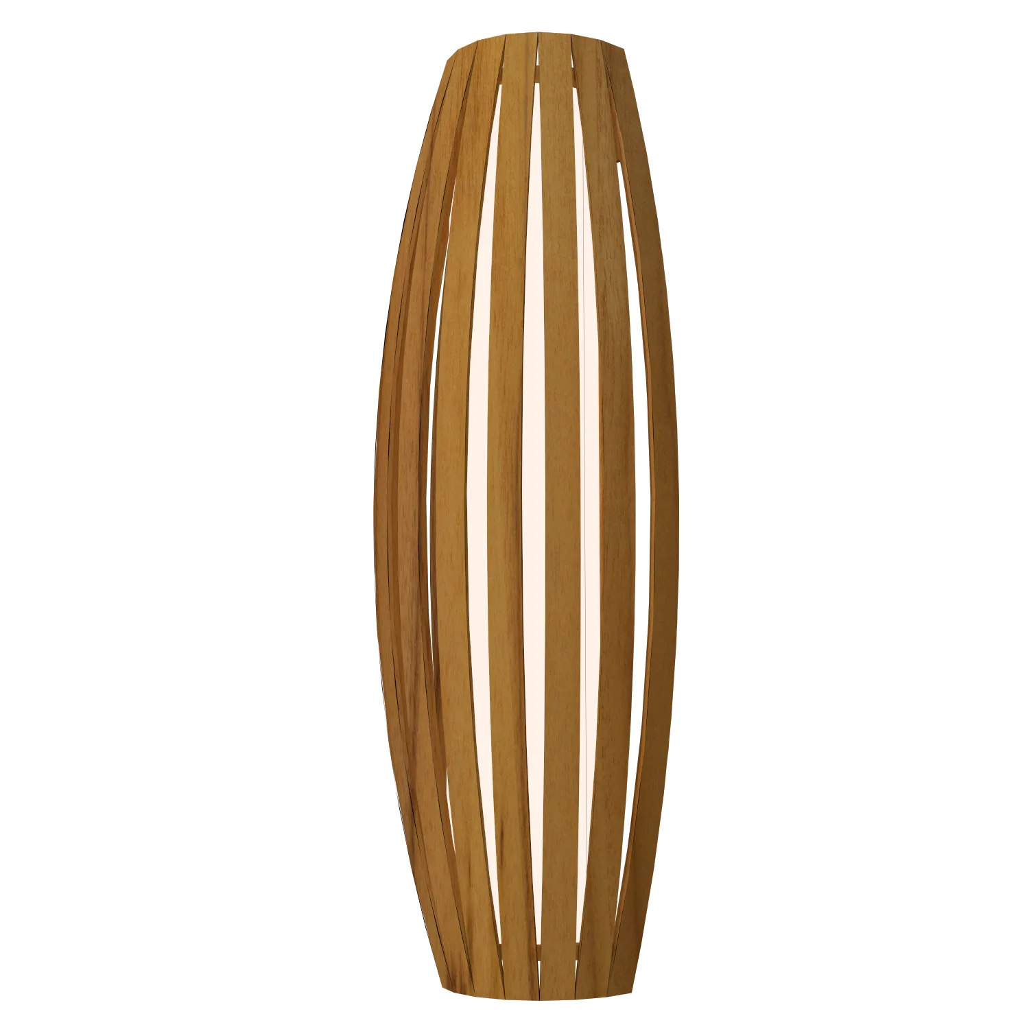Barrel Three Light Wall Lamp in Teak