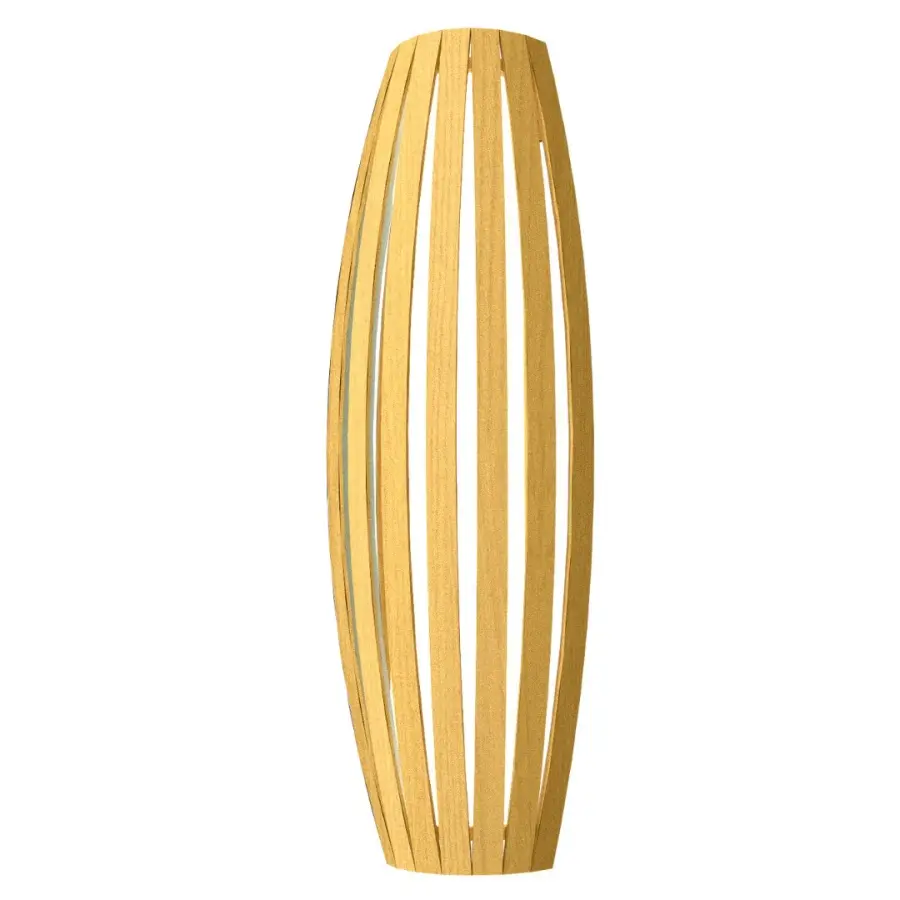 Barrel Three Light Wall Lamp in Organic Gold