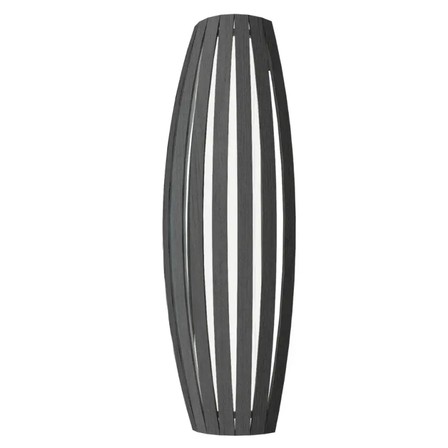 Barrel Three Light Wall Lamp in Organic Grey