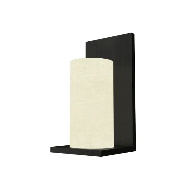 Clean One Light Wall Lamp in Organic Black