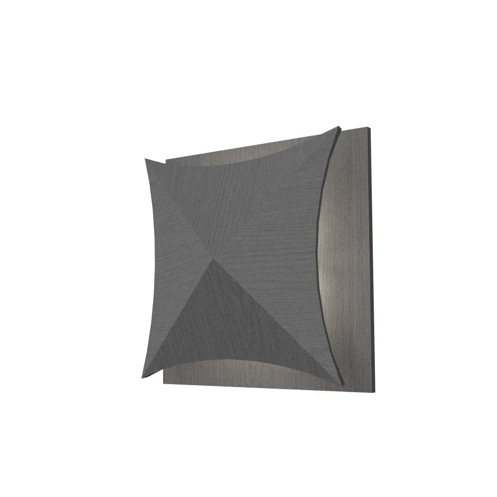 Facet LED Wall Lamp in Organic Grey