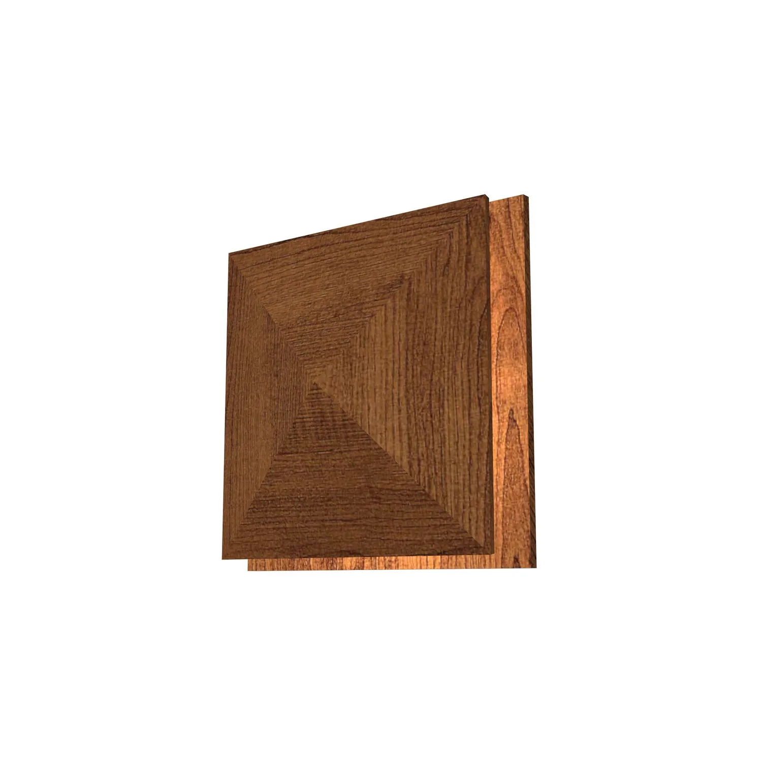 Facet LED Wall Lamp in Imbuia