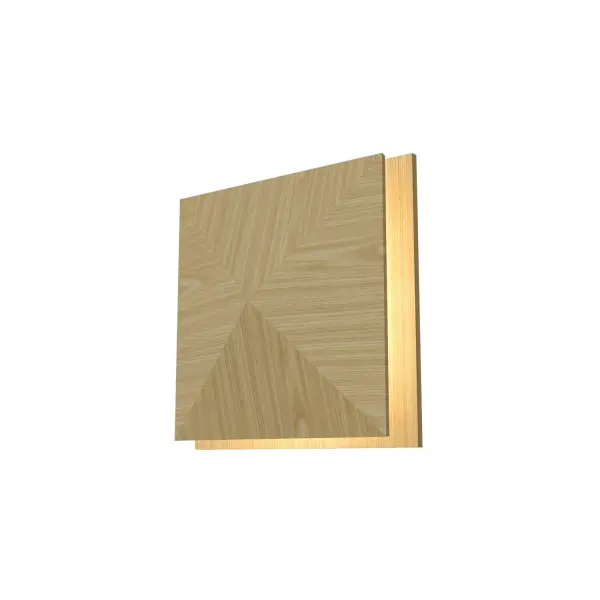 Wooden decorative luminaire with contemporary, timeless design in natural wood veneer or Italian lacquer finish. Proudly made in Brazil, combining high-end technology and the irreplaceable manual finishing. Collection: Facet Designer: Studio Accord: Bruno Diego Felippe Finish: Sand Width: 1.97" Height: 6.30" Length: 6.30" Weight: 1.54 lb Maximum Wattage: 8.00 W Light Source: LED Light Output: 550.00 lm Delivered Lumens: 550.00 lm Color Temperature: 3000 K CRI: 90 Rated Average Life: 50,000 Voltage: 120.00 V Material: Wood veneer, MDF Country of Origin: Brazil Safety Listing: UL Safety Rating: Damp Connection: Hard Wired ADA LED Manufacturer Warranty: 5 Years