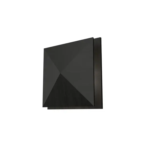 Facet LED Wall Lamp in Organic Black