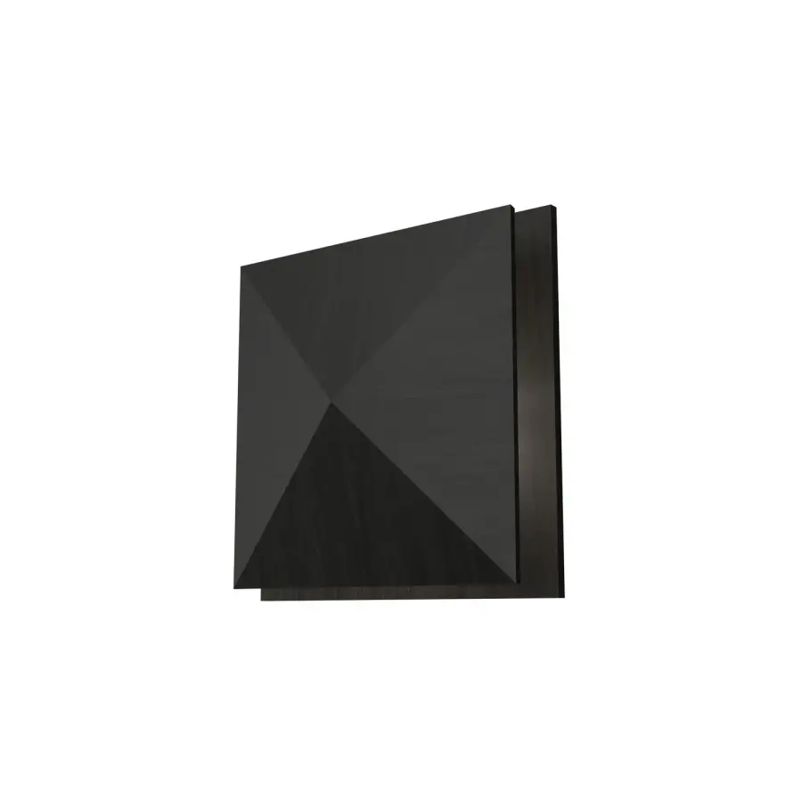 Facet LED Wall Lamp in Organic Black